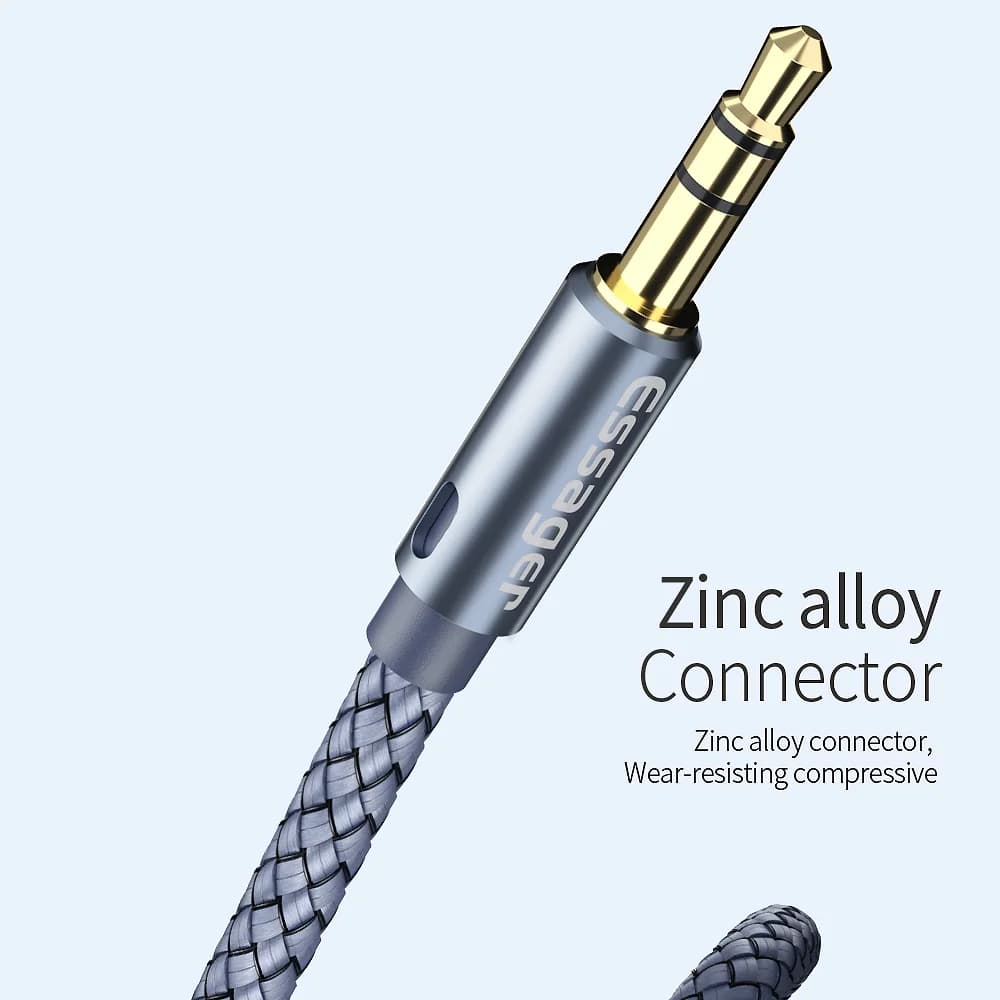 Аудио кабел Aux 3.5mm мъжки към мъжки, стерео