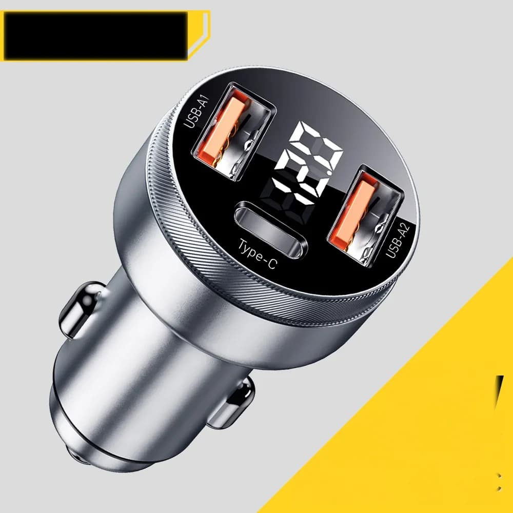 Автомобилен заряден 80W Dual USB-C PD