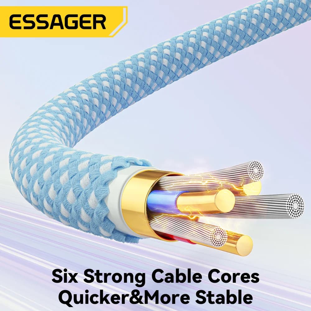 USB-C към USB-C кабел 100W, PD бързо зареждане 5A