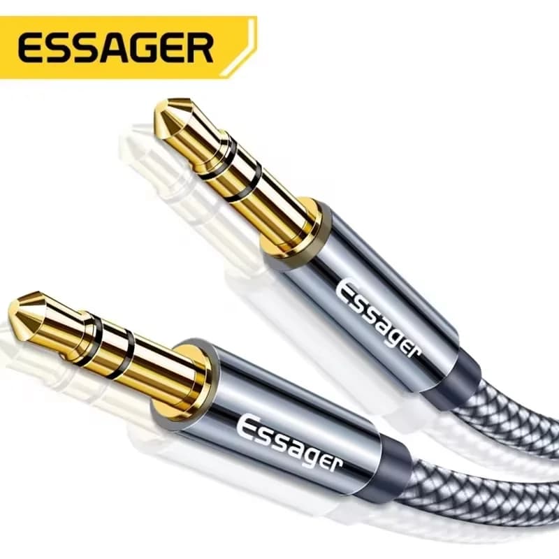 Стерео аудио кабел Aux 3.5mm мъжки към мъжки