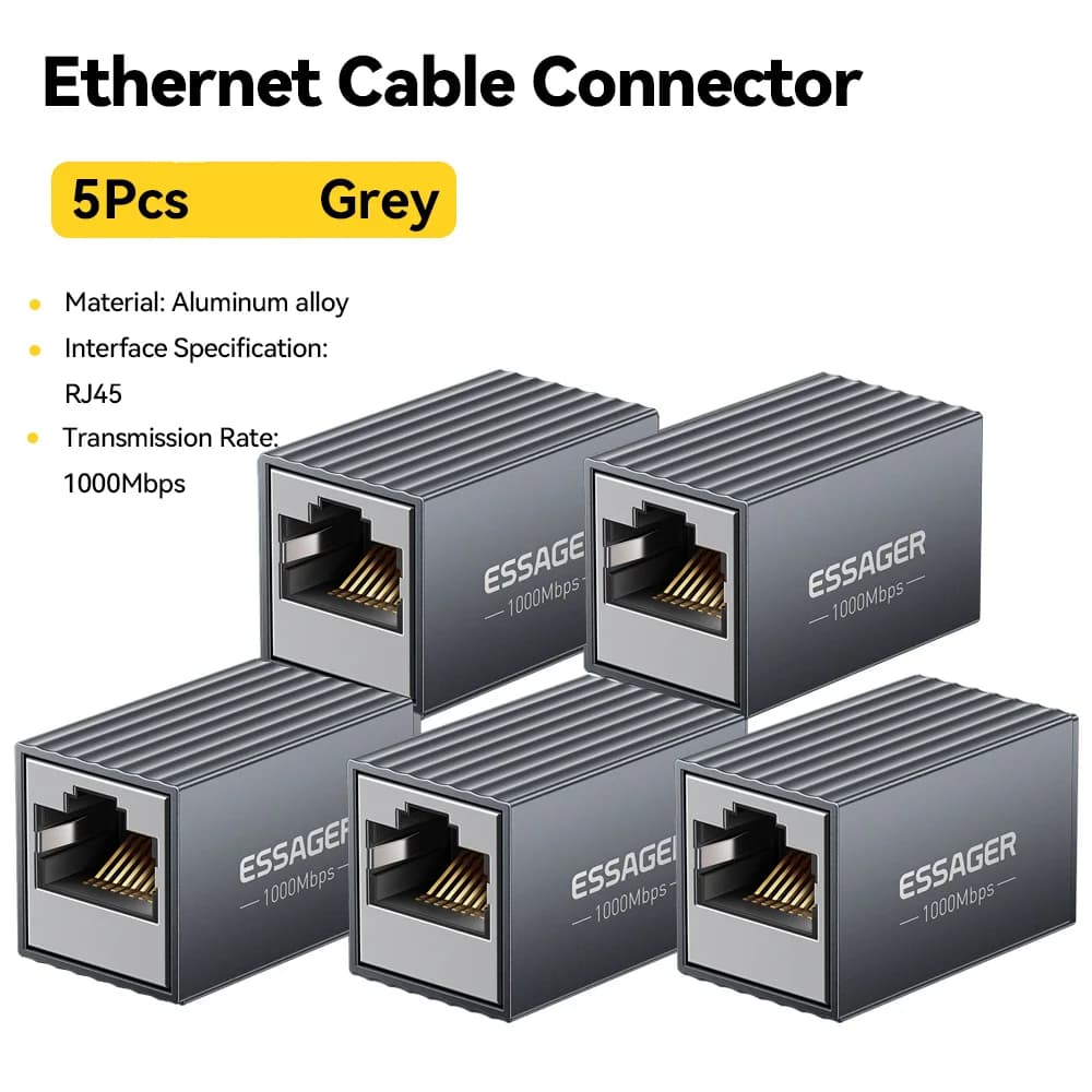RJ45 female-to-female Ethernet конектор, 10Gbps