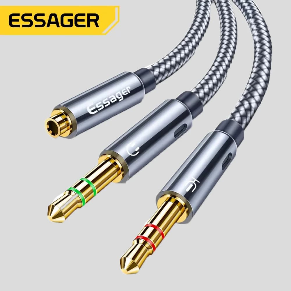 Аудио разклонител 3.5mm Y-адаптер кабел