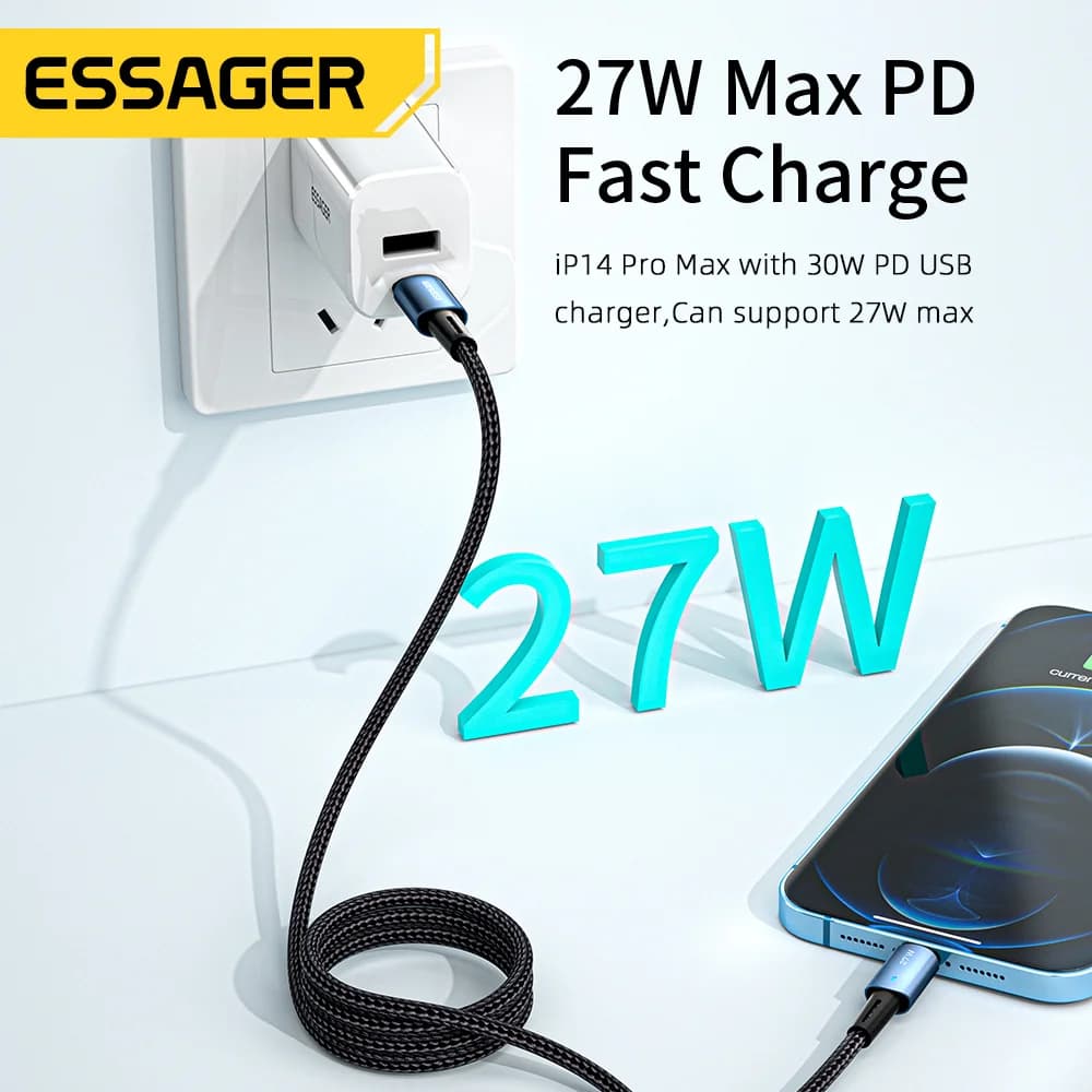 Кабел за бързо зареждане 20W USB-C към Lightning