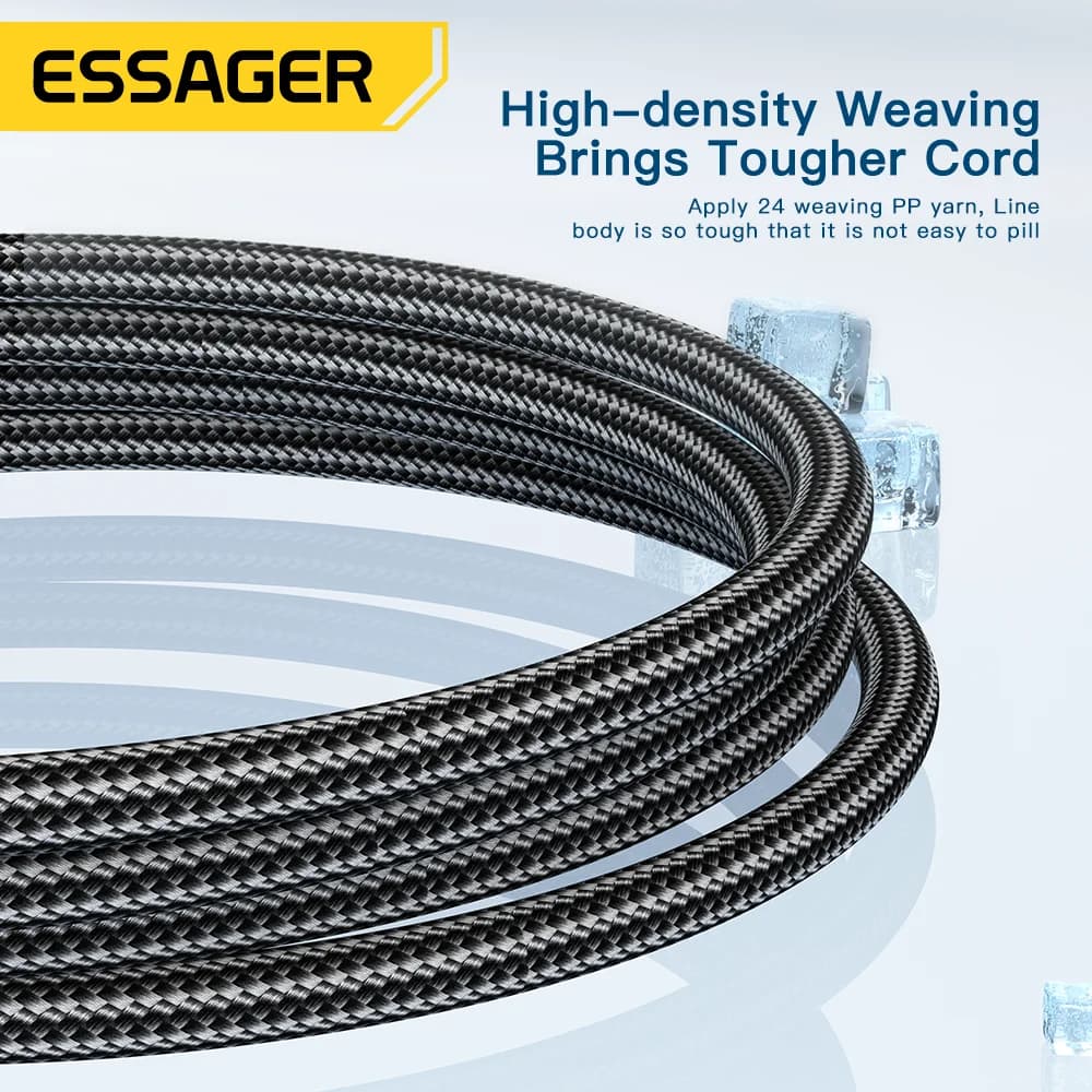 Кабел за бързо зареждане USB-C, 120W, 6A