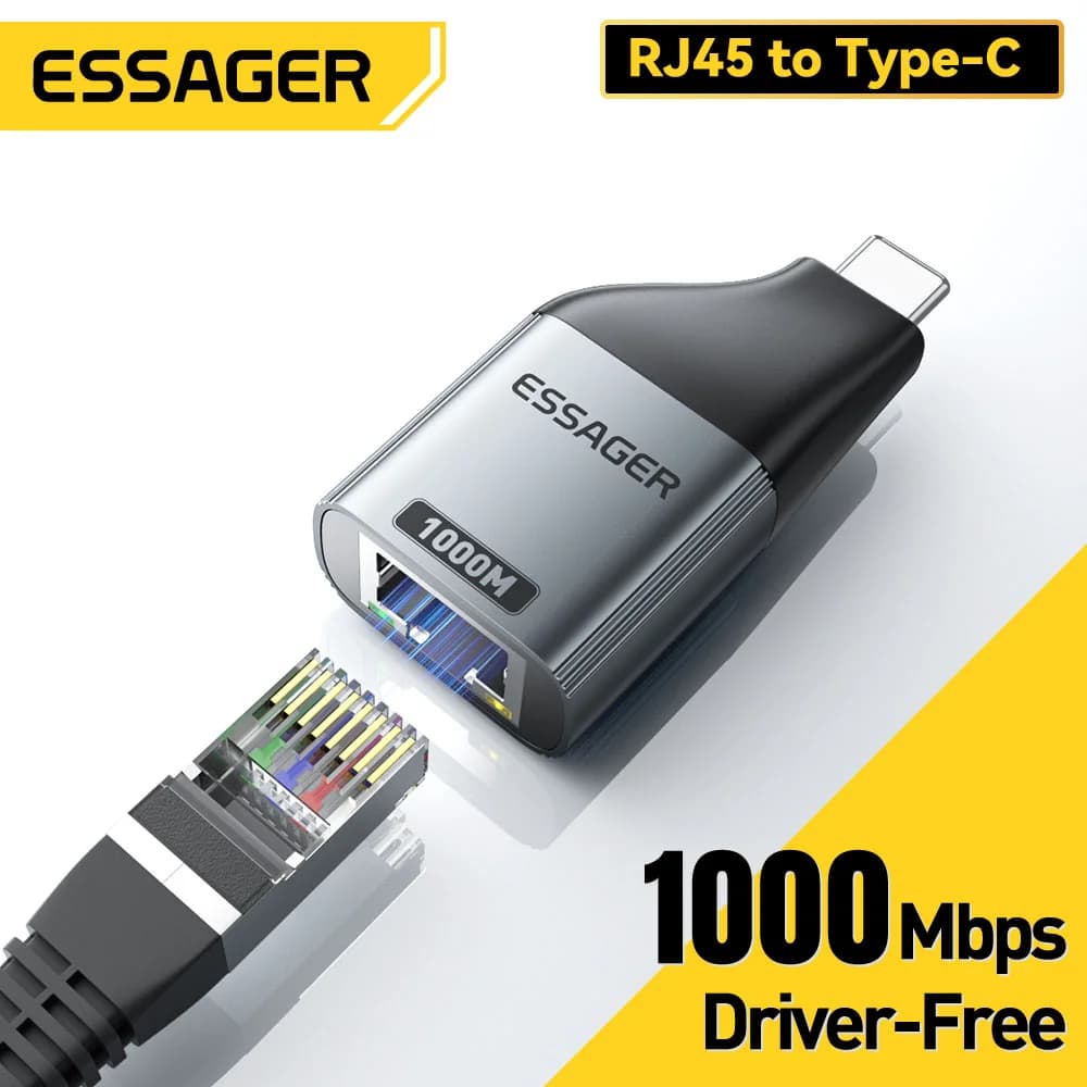 Адаптер USB-C към Gigabit Ethernet RJ45