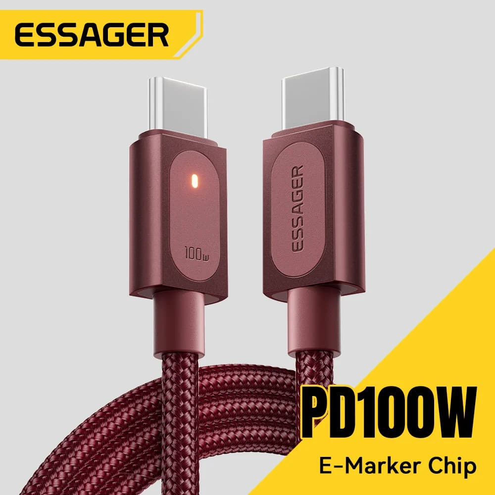 Кабел за бързо зареждане USB-C към USB-C, 100W