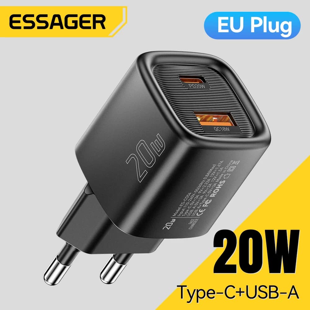 20W USB-C PD Бързо Зарядно