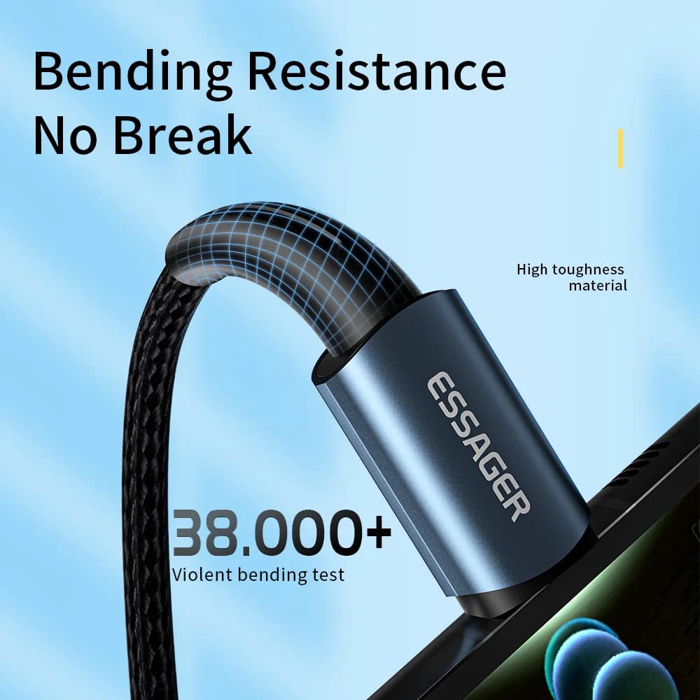 Кабел за бързо зареждане 100W USB-C PD
