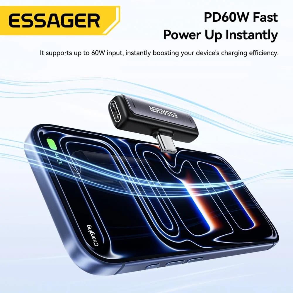 Адаптер USB-C към 3.5mm за аудио и зареждане