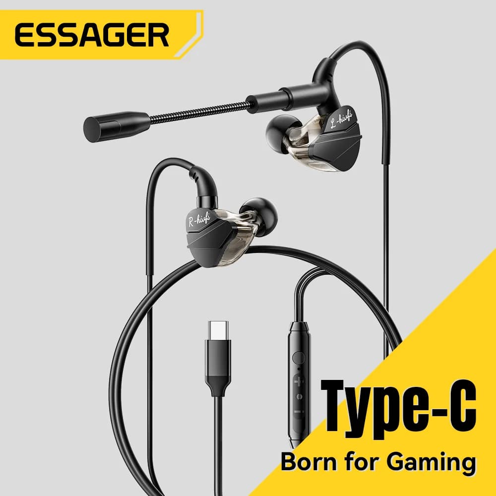 Слушалки за игри с микрофон USB-C/3.5mm