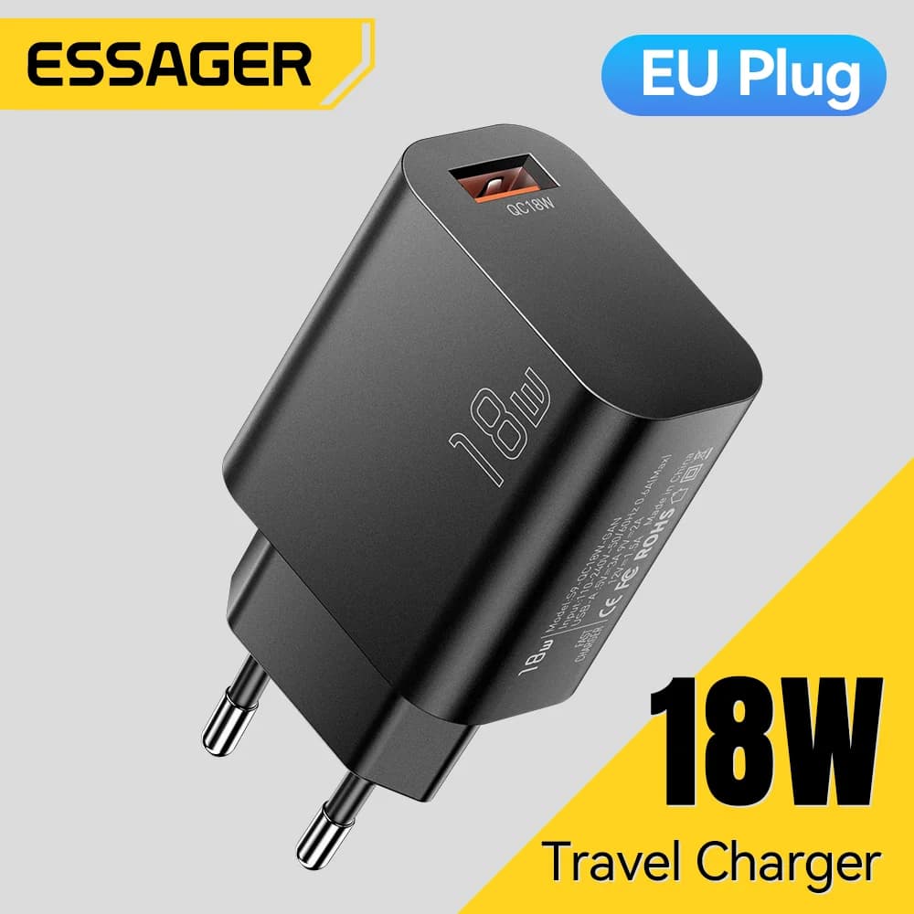 18W USB-A QC 3.0 Бърз стенен заряд