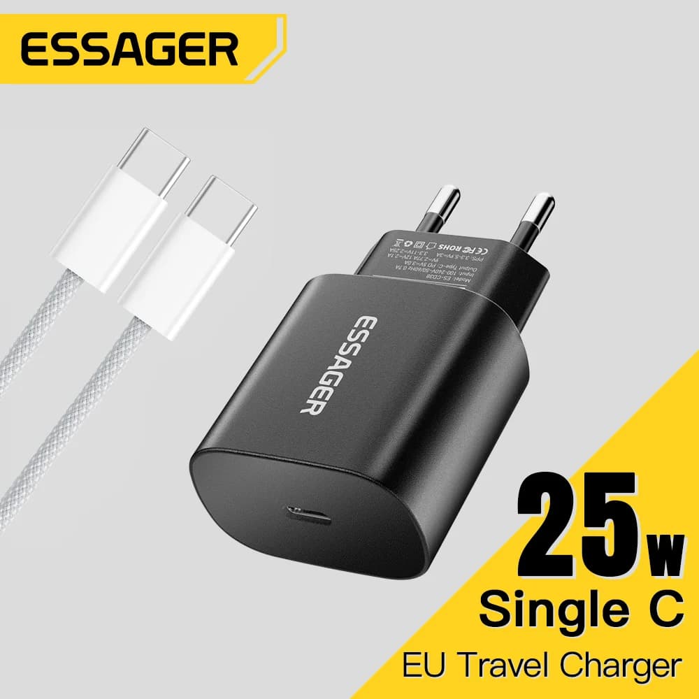 Бърз зарядно устройство USB-C PD 25W
