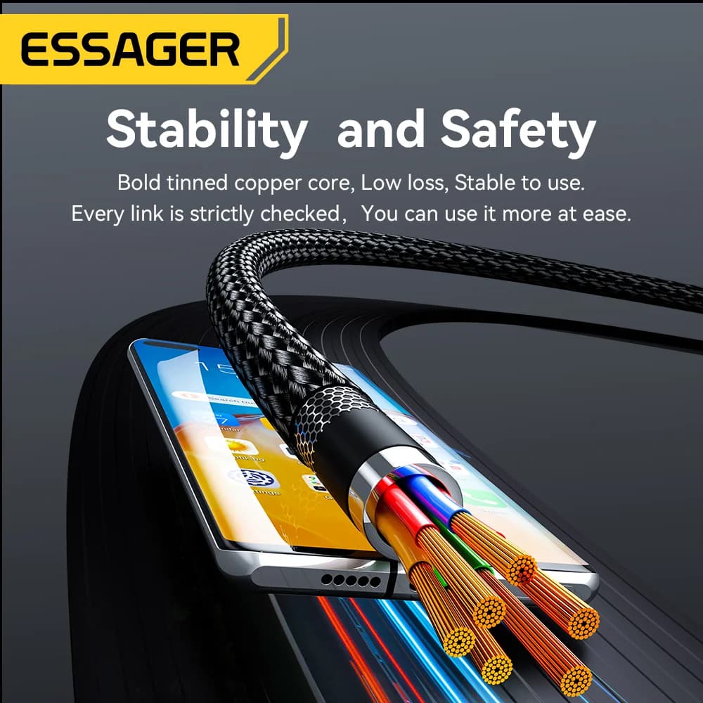 240W кабел USB-C към USB-C с ъгъл 90 градуса