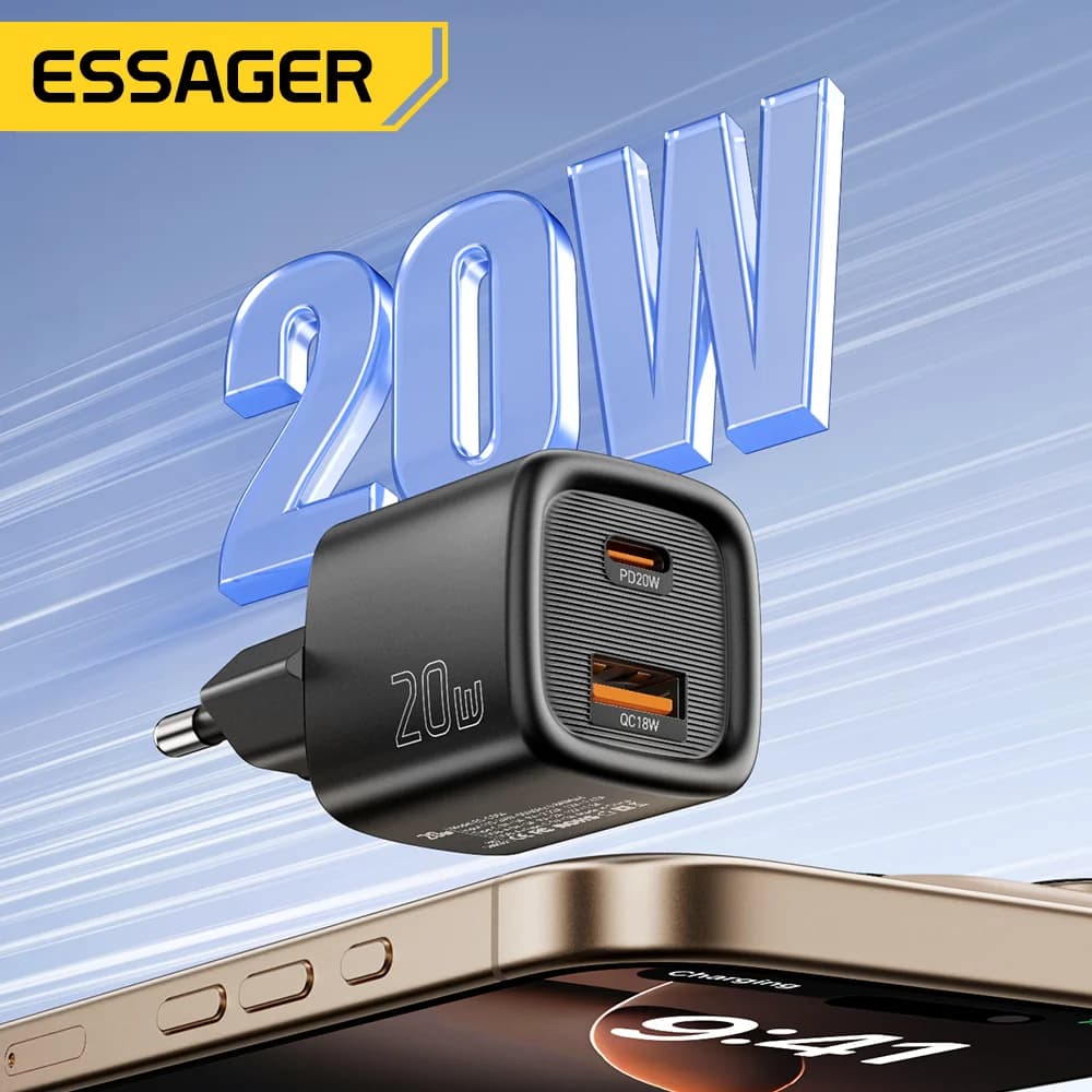 20W USB-C PD Бързо Зарядно