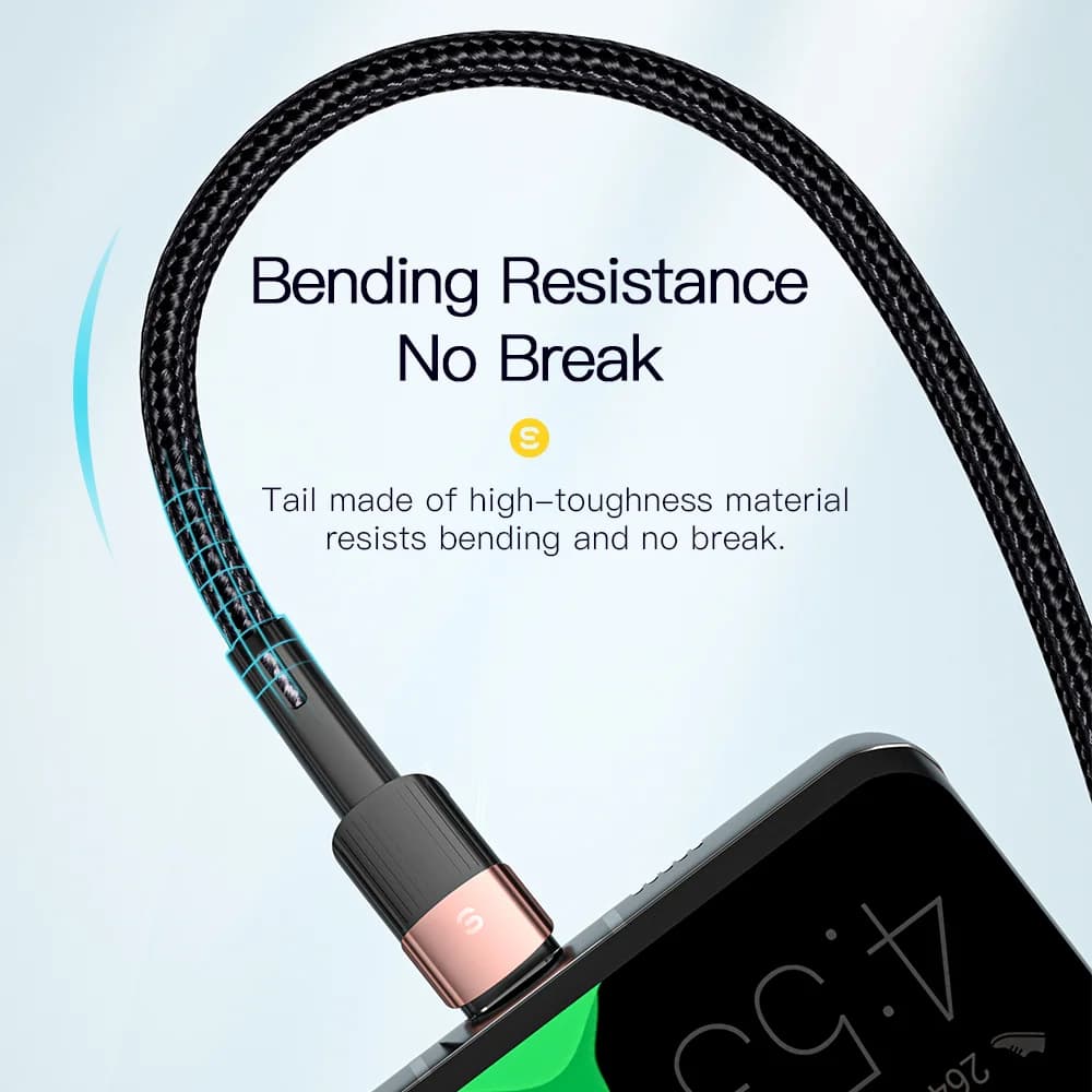 100W USB-C кабел за бързо зареждане, 7A